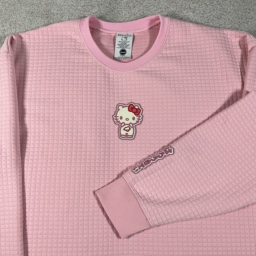 Hello Kitty Sanrio Sweatshirt 2XL Pink Boxlunch Exclusive Sweatshirt Long Sleeve - Picture 5 of 10